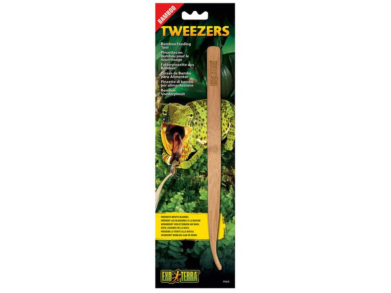 Exo Terra Futterpinzette Tweezers, 29 cm Pinzette aus Bambus zur Lebendfütterung