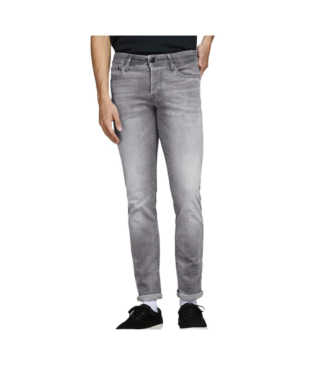 Jean Slim Gris Homme Jack & Jones Glenn 438