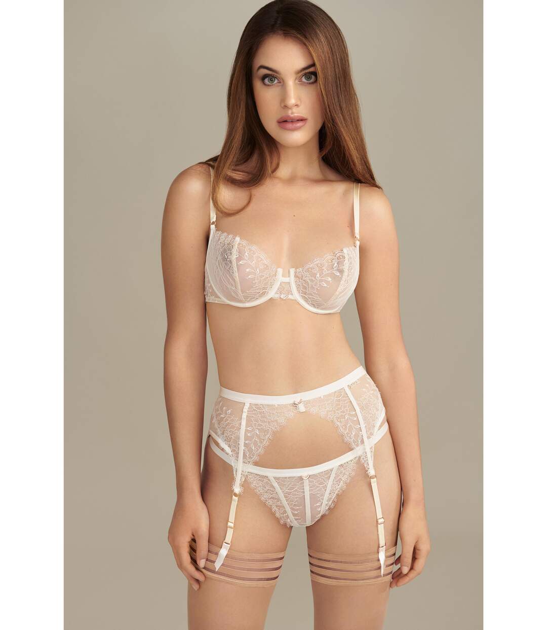 Soutien-gorge armaturé Rose mariage ivoire Lisca