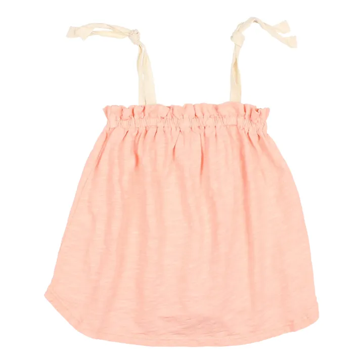 Búho Top à Bretelles Coton Bio Flamé | Rose