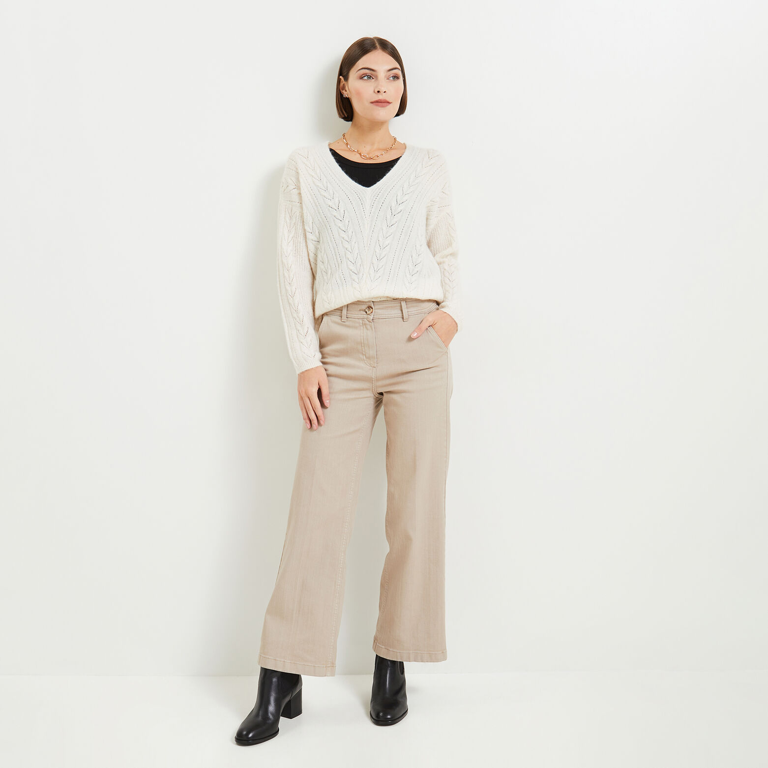 Pull maille femme