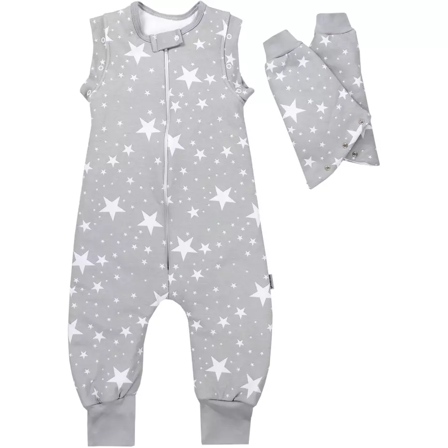 TupTam Baby Schlafsack mit Beinen und Ärmel Winter dunkelgrau