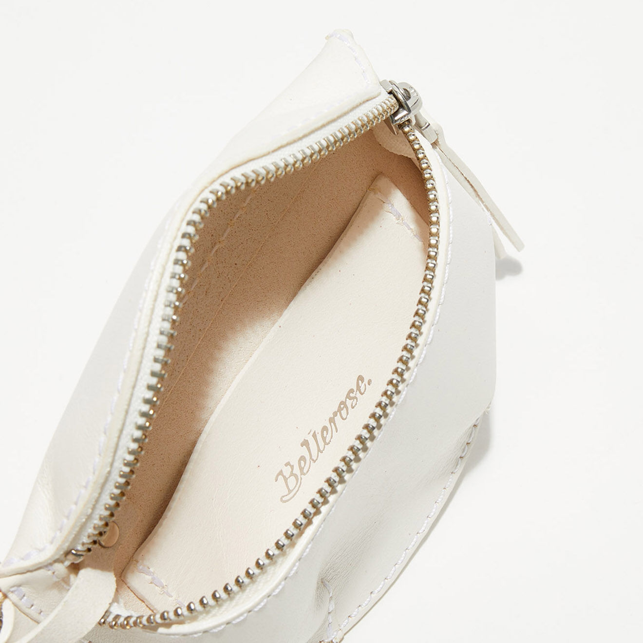 Bellerose Mini sac en Cuir vernis Rosike blanche