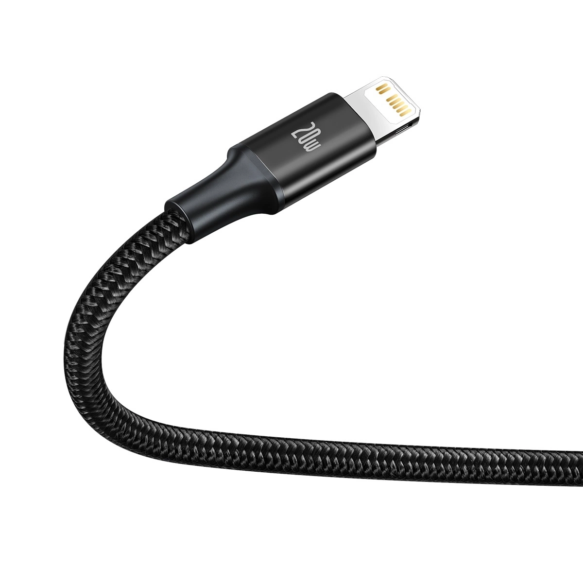 (1.5m) 3in1 USB C auf USB C / Lightning / Micro USB Nylon Ladekabel Datenkabel - Schwarz