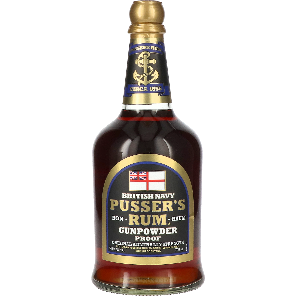 Pusser’s Gunpowder Rum 70 cl