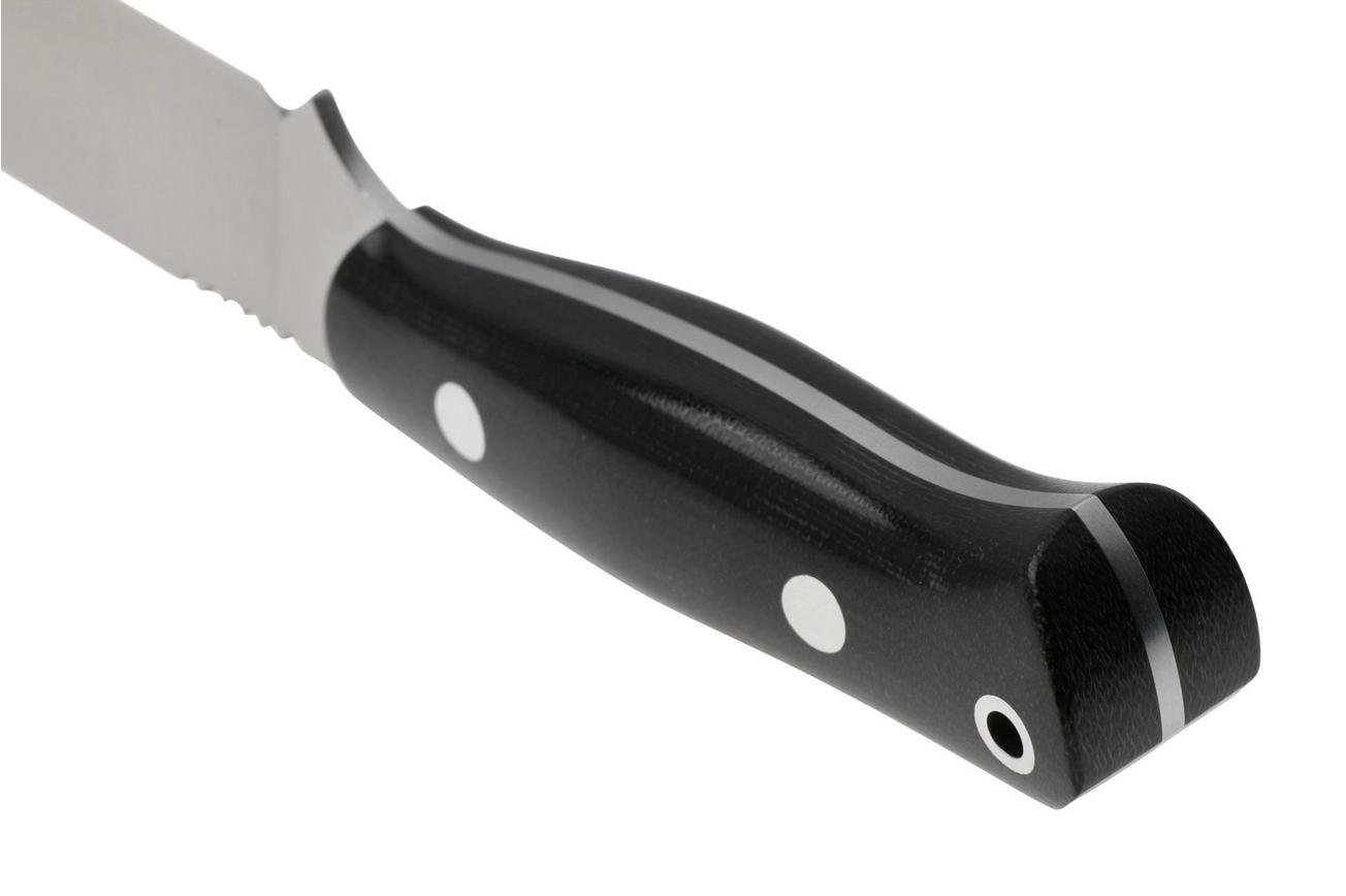 Bark River Bravo Necker II CPMS45VN Black Canvas Micarta, vaststaand mes