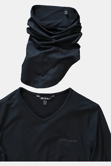 Ski-Funktionsshirt, schnelltrocknend, Loop, Langarm