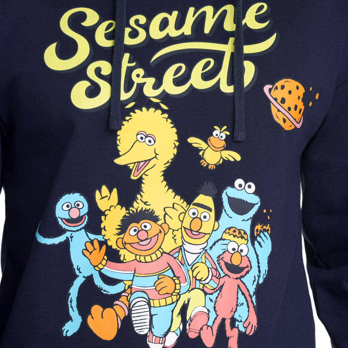 VanVaan Sesamstraße Hoodie mit großem Print dunkelblau