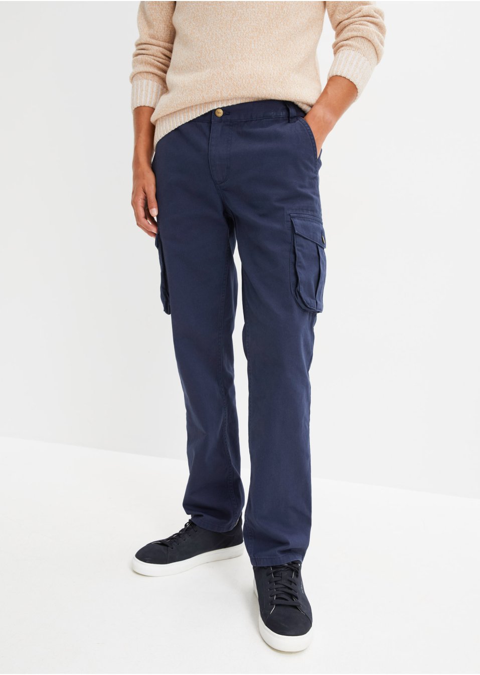 Pantalon cargo coupe confort, Regular Fit Straight