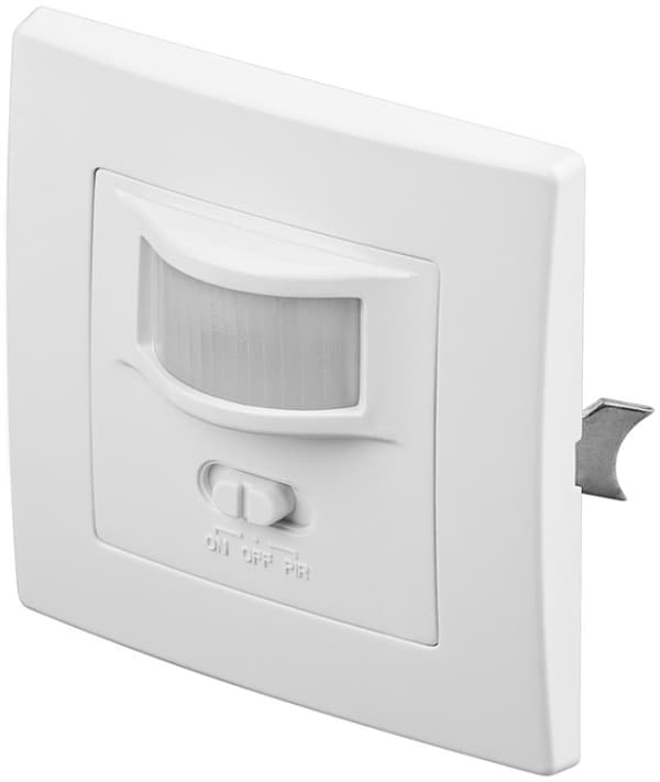 Goobay Infrarød bevegelsesdetektor for innfelt veggmontering, 160° deteksjon, 9 m rekkevidde, for innendørs bruk (IP20), LED tilpasset