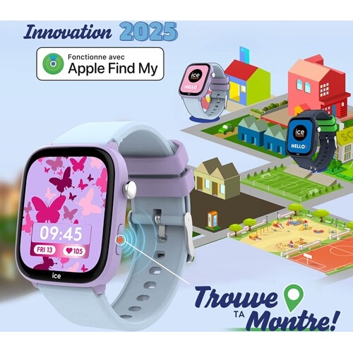 Montre connectée Ice-watch SMART JUNIOR 3.0 FIND MY - PURPLE / SOFT BLUE