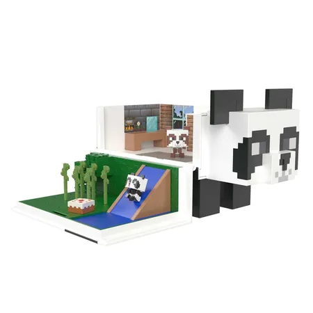 Mattel Minecraft Mob Head Panda 3-in-1 Spielset