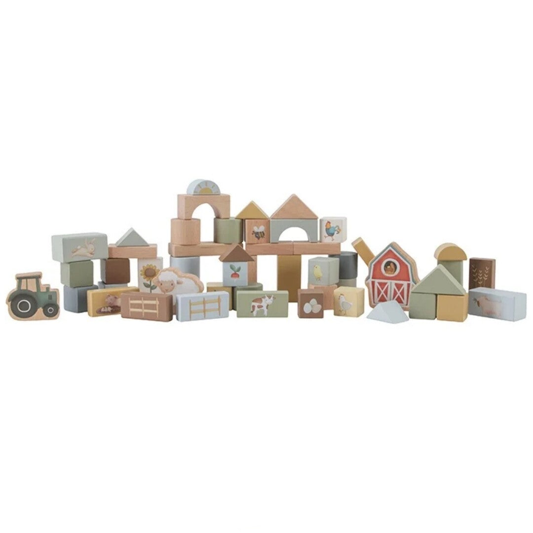 Little dutch bouwblokken little farm - 50-delig