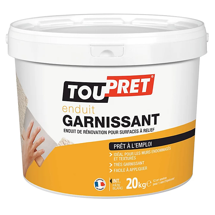 Enduit garnissant Toupret prêt à l'emploi 20kg