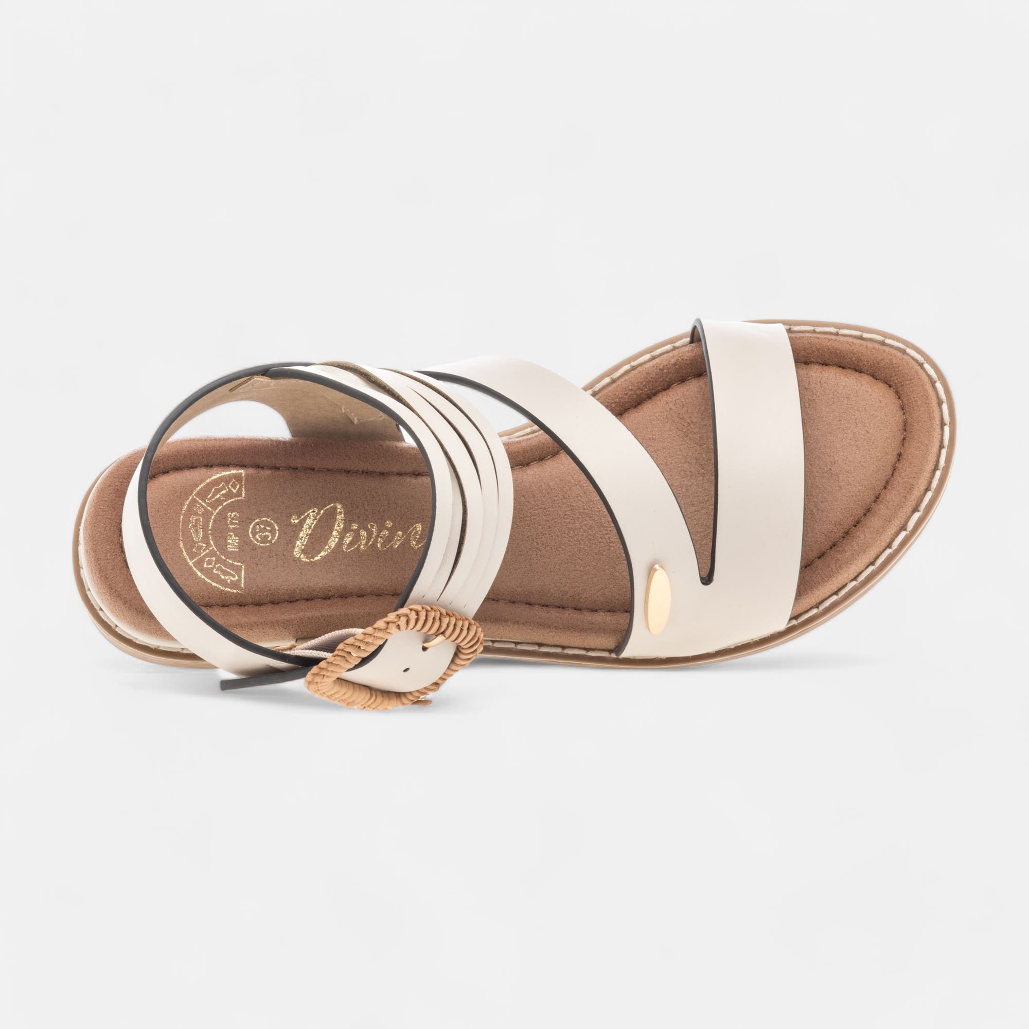 Nu-pieds Femme ecru