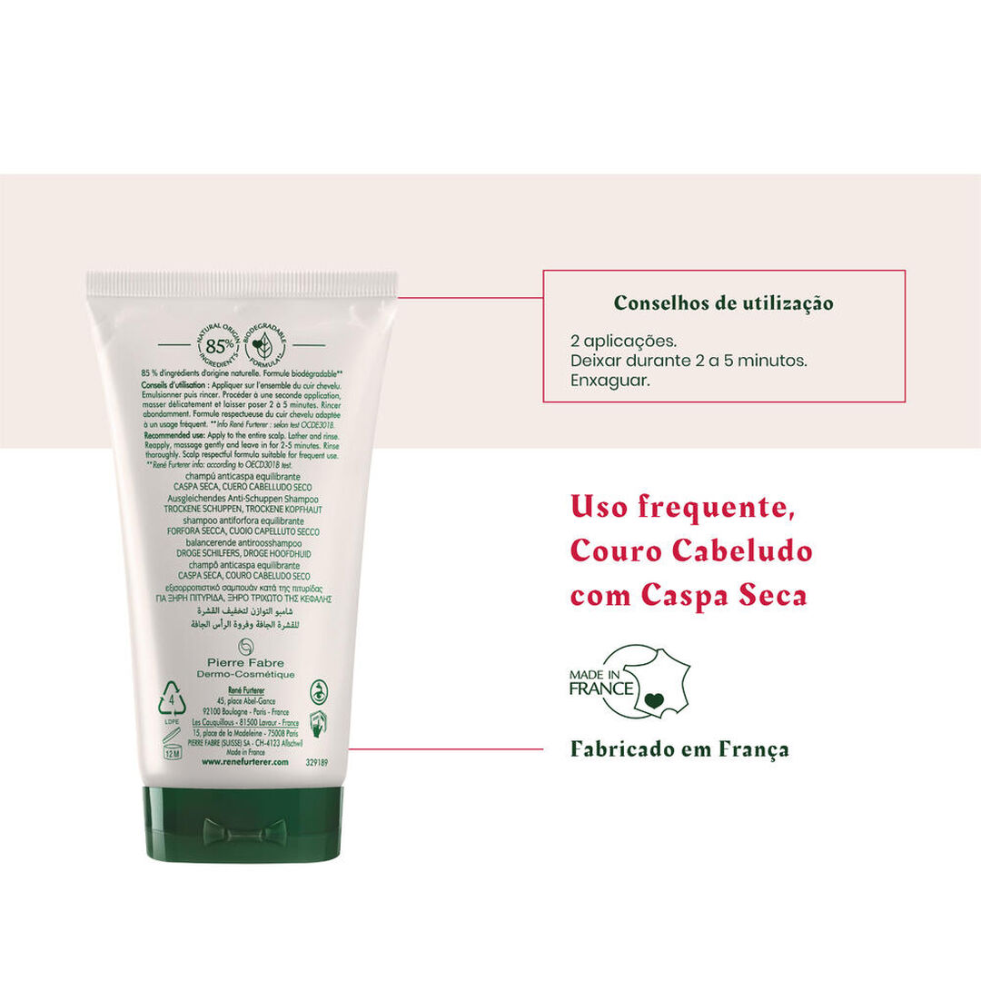 RENE FURTERER  Neopur Champô Anticaspa Equilibrante  - Caspa Seca - 150ml