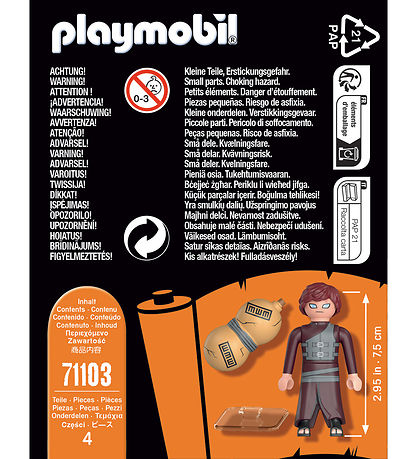 Playmobil Naruto - Gaara - 71103 - 4 Teile