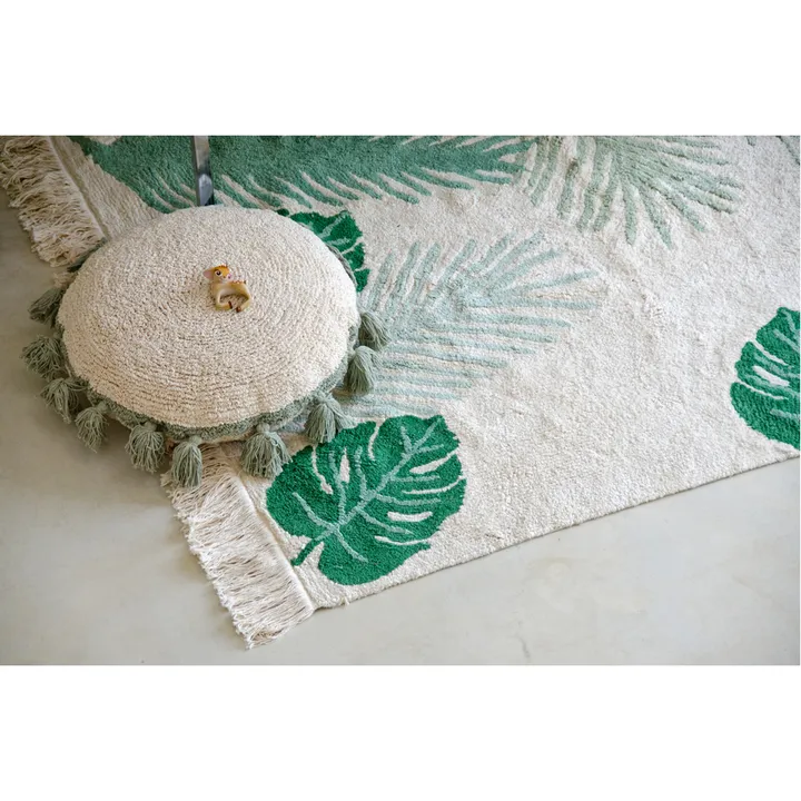 Lorena Canals Coussin de sol Circle | Vert