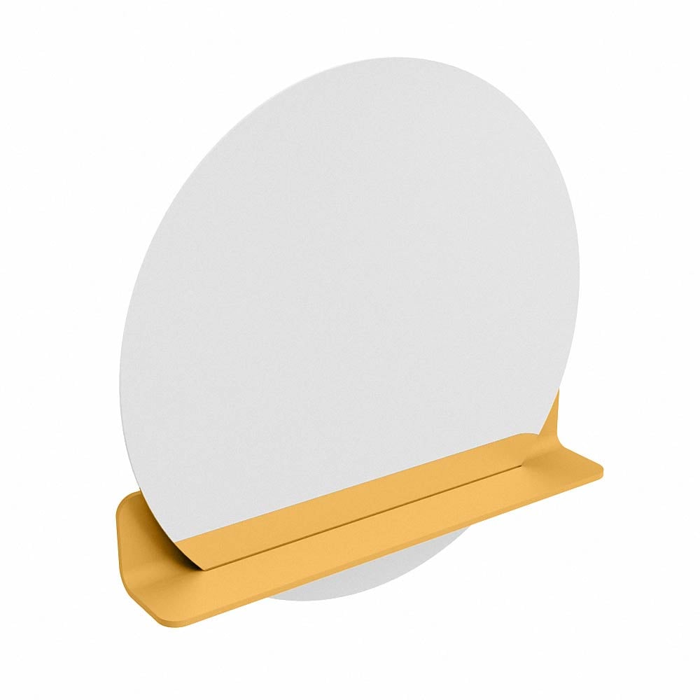 Mondiaz Spot spiegel rond Ø70cm met planchet ocher