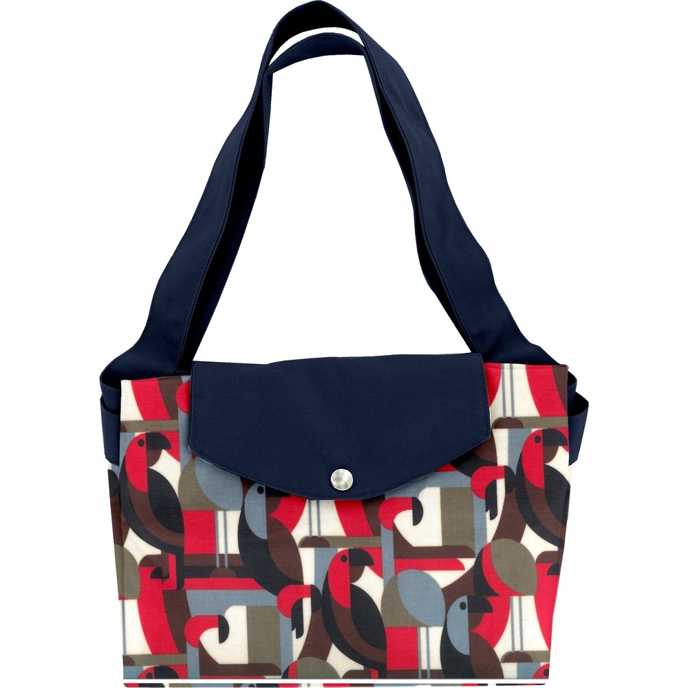 Grand Sac Cabas En Tissu Oiseau Pop