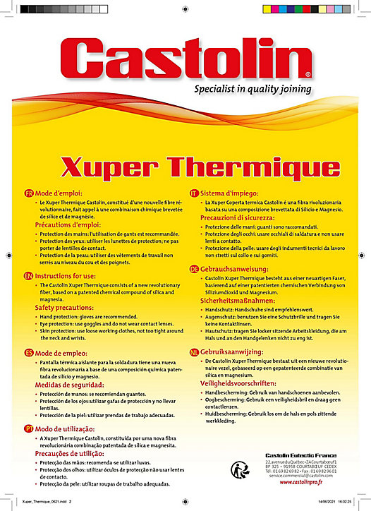 Ecran thermique 200 x 280 mm - 3 plaques