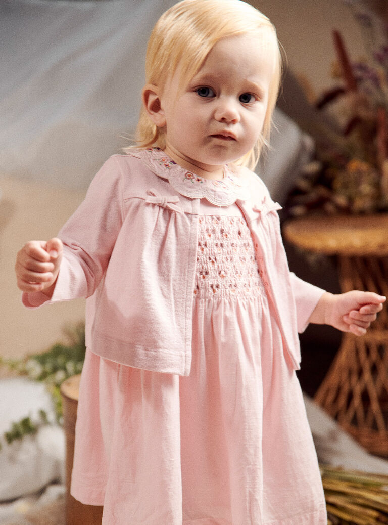 Gilet rose en jersey