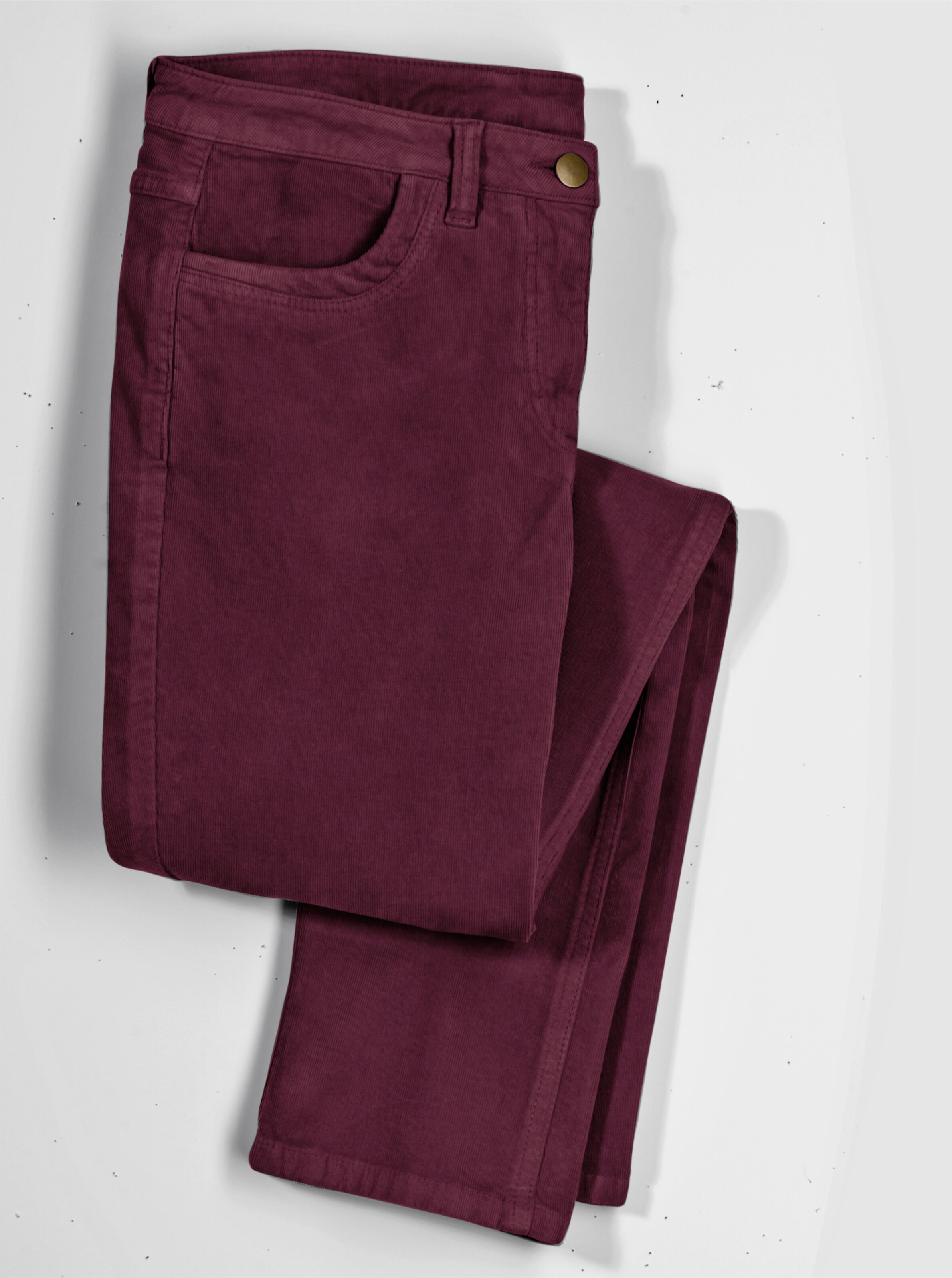 Cordhose in burgund