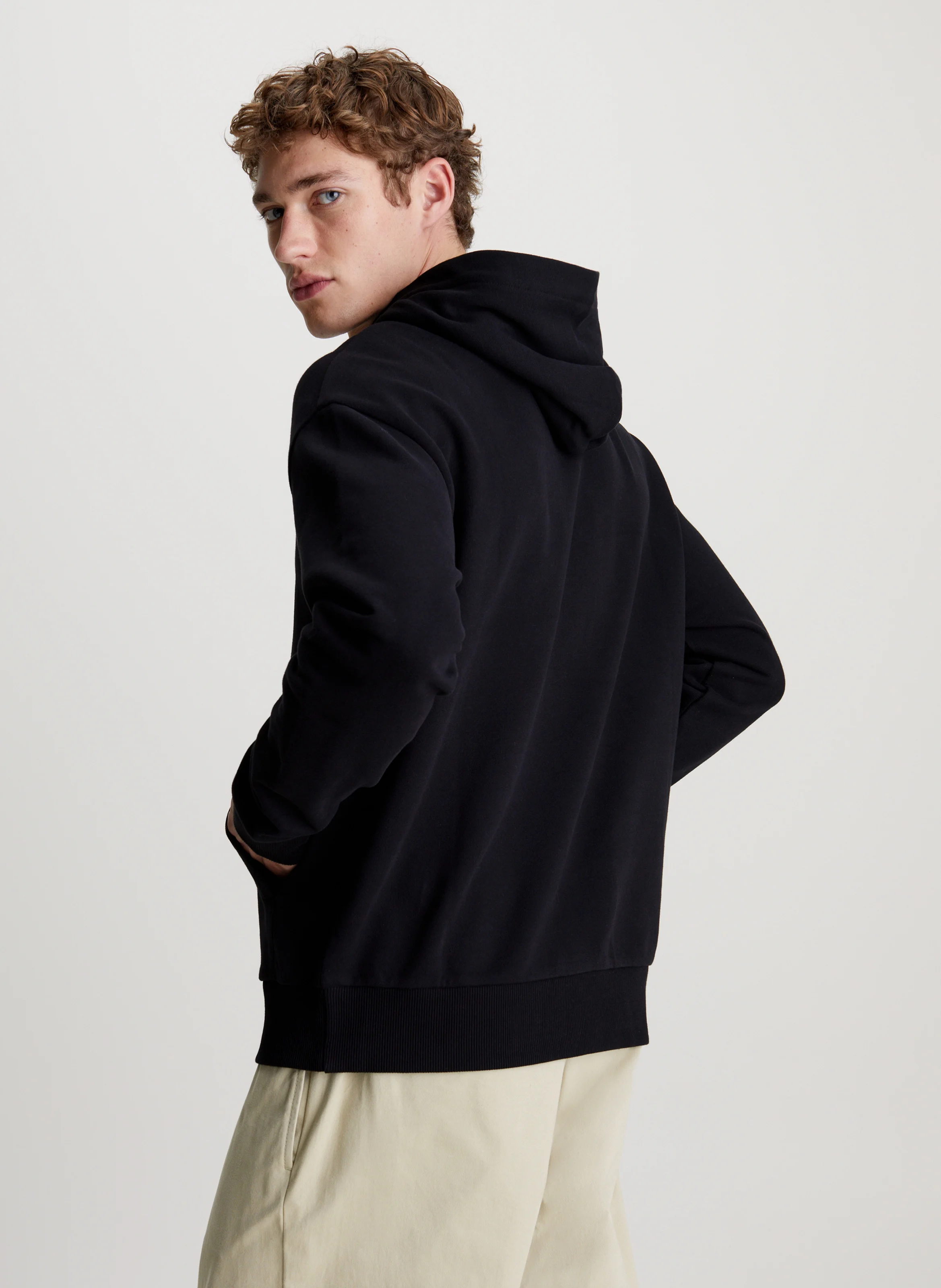 Sweat à capuche en coton | Gris
