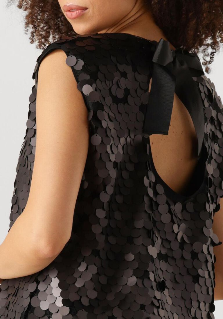 zwarte co'couture top maxi cc sequin bo blouse