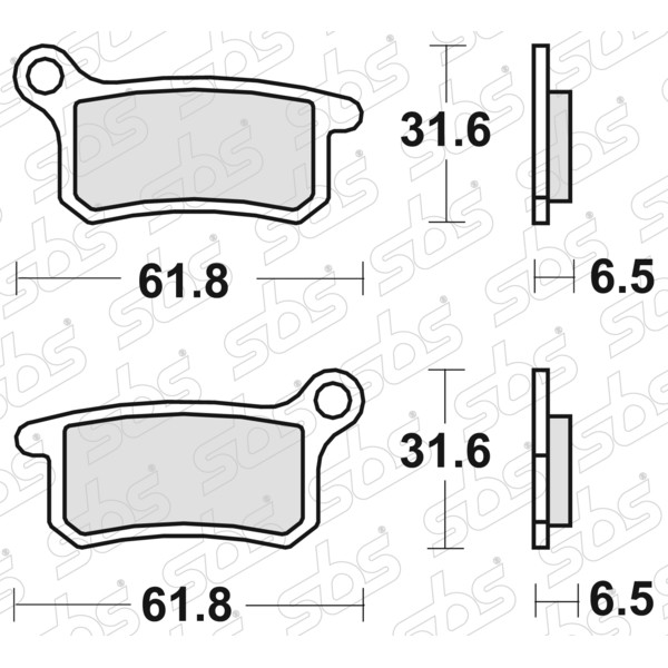 SBS - Plaquettes de frein 783 SI