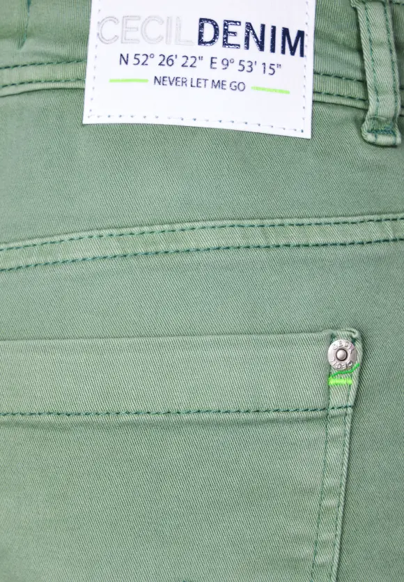 Loose Fit Color Hose - dusty salvia green