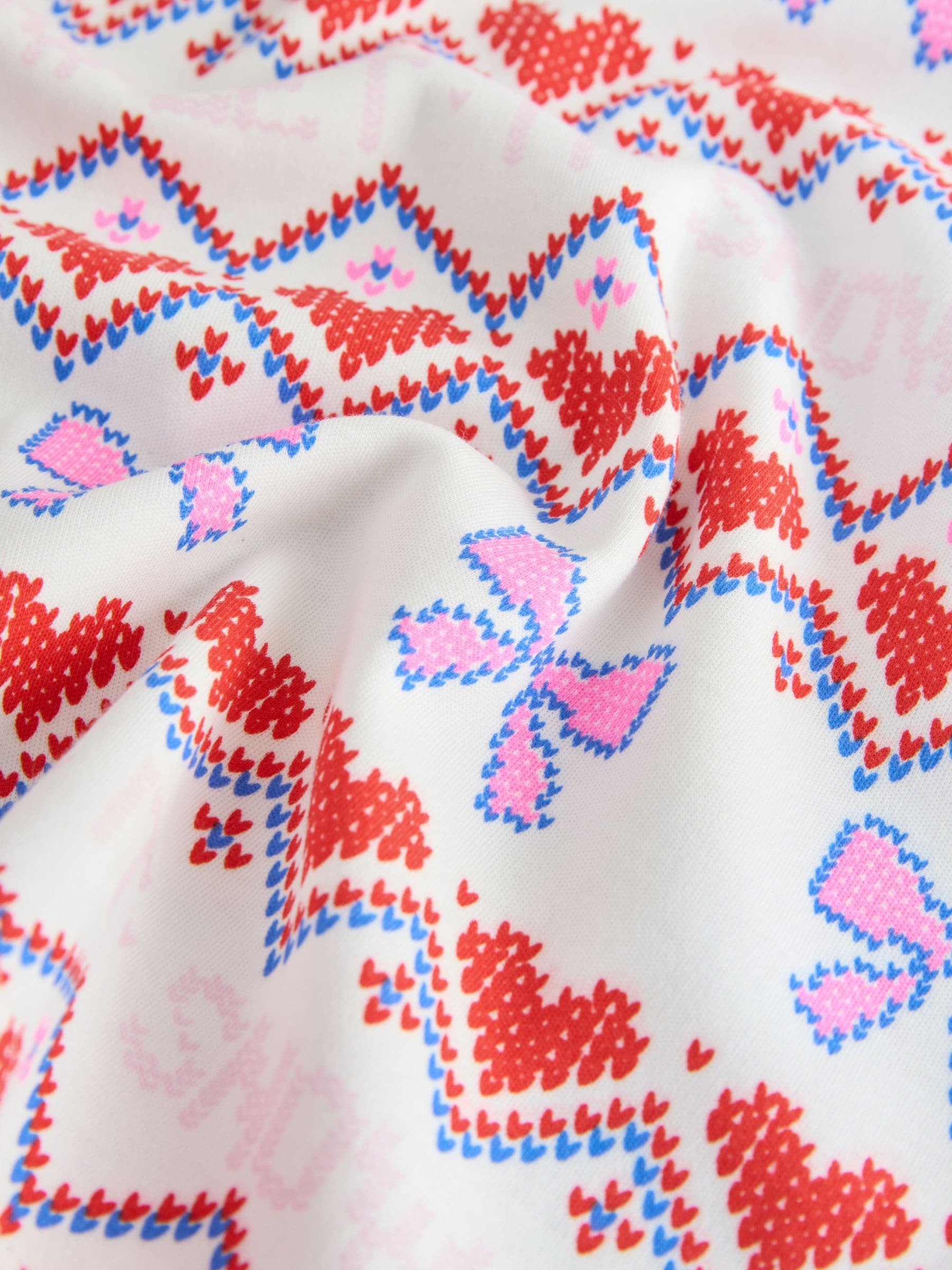 Witte sneeuwprint - Kerstpyjama (9 mnd-16 jr)