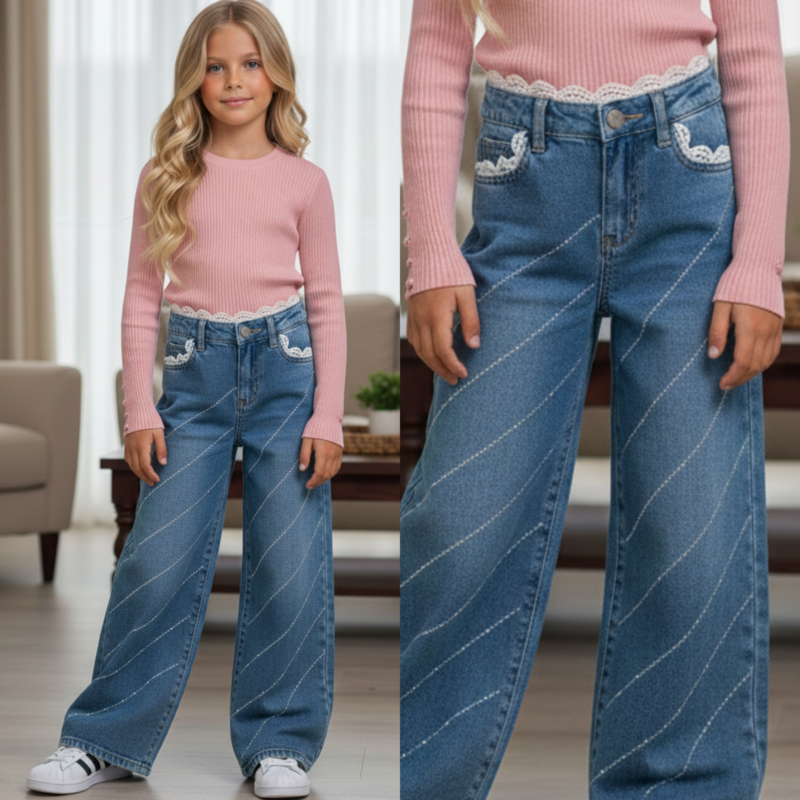 Glam & lace jeans