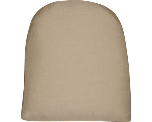 LOOK afgerond zitkussen, 100% polyester, bruin