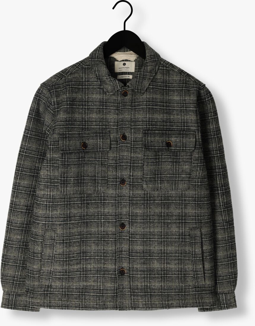 ANERKJENDT donkergroene anerkjendt overshirt aklion check overshirt