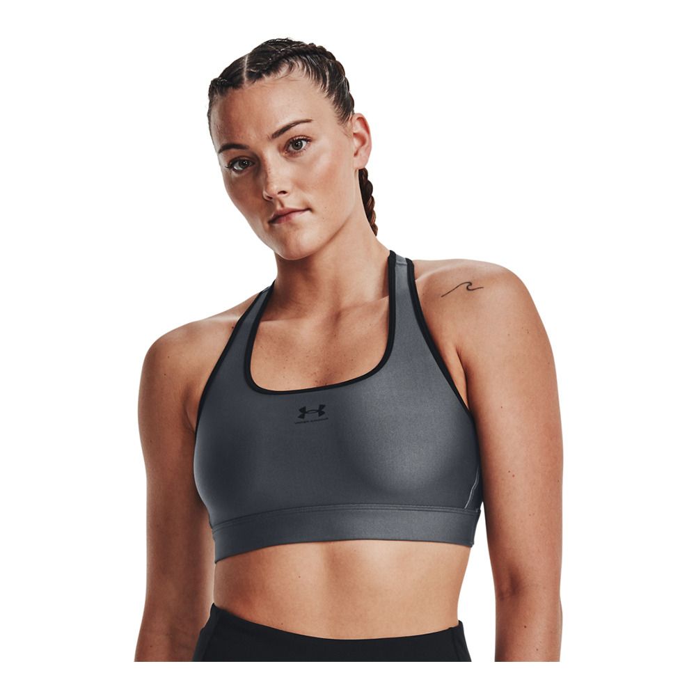 Under Armour MID PADLESS - Brassière Femme gray