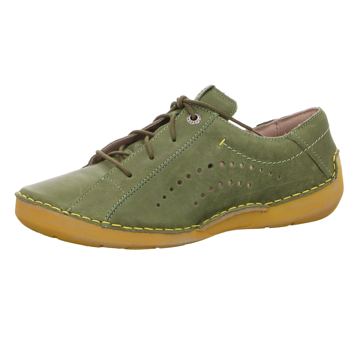 Josef Seibel Schnürhalbschuh grün
