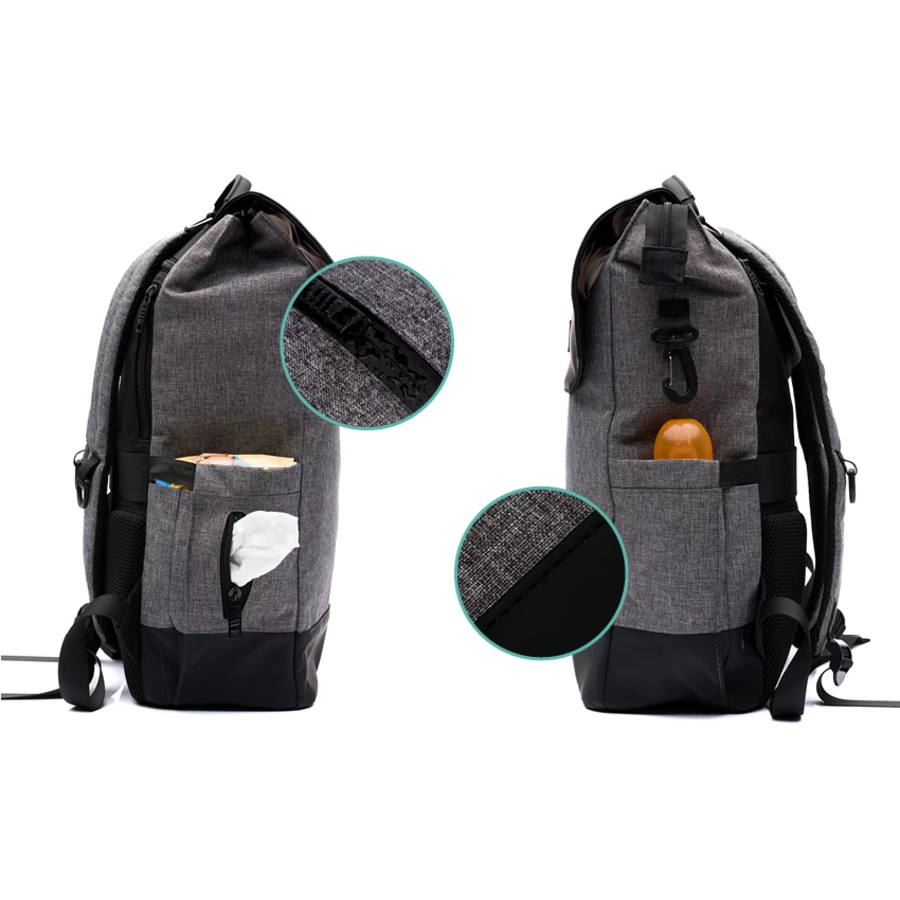 Fillikid Wickelrucksack Osaka grau melange