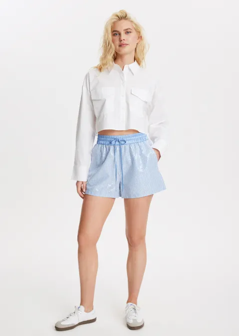 Gestreepte pailletten short assorti (ASSOR)