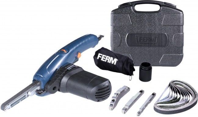 FERM - EFM1001 - Precisie Bandschuurmachine - 400 Watt - Inclusief 12 Schuurbanden