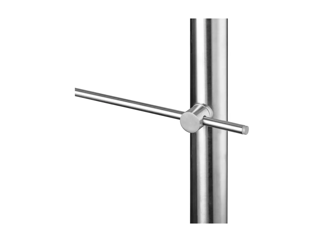 Garde-corps 200cm avec main courante, en acier inoxydable 201, pour intérieur et extérieur, garde-corps avec 3 traverses
