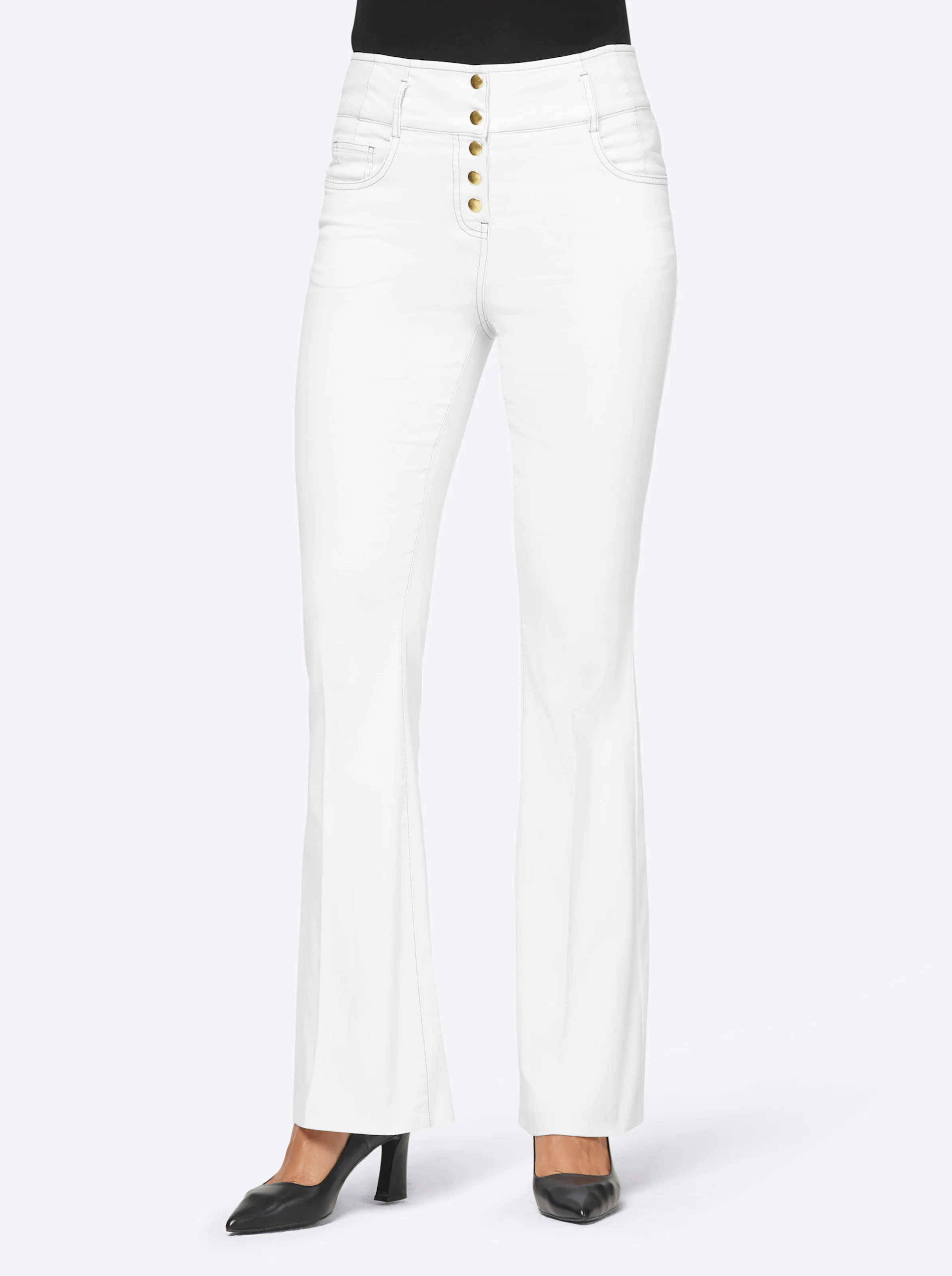 heine Bootcut-Jeans in weiß