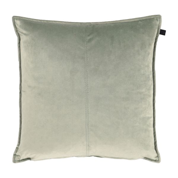 Overseas Middlestitch Kussen - 60 x 60 cm– Velours – Beige