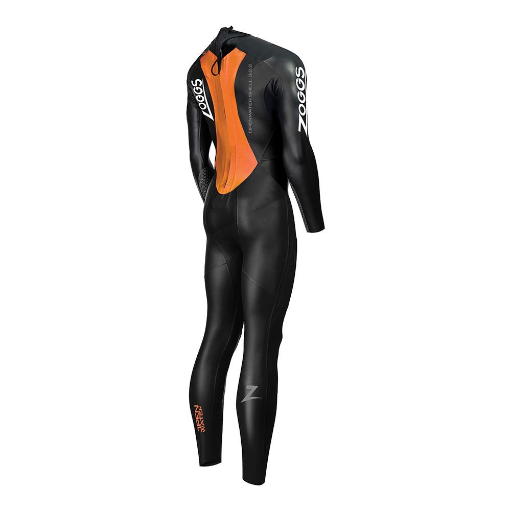 Zoggs OW SHELL FS BZ - Combinaison intégrale 3/2/1.5 mm Homme black/orange