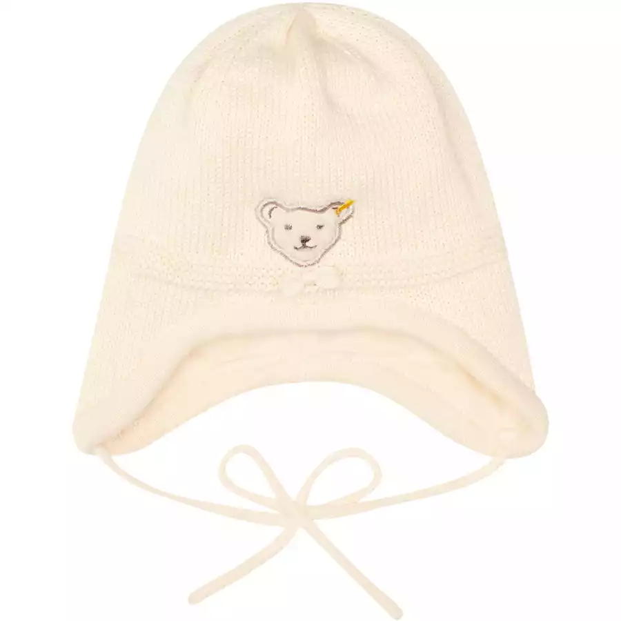 Steiff Strickmütze antique white