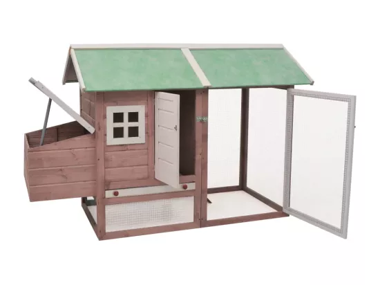 Poulailler Moka 170x81x110 cm Bois de pin massif et sapin