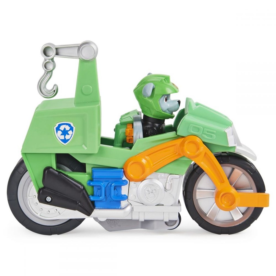 Paw Patrol - Moto Hvalpe Tema Køretøj - Rocky