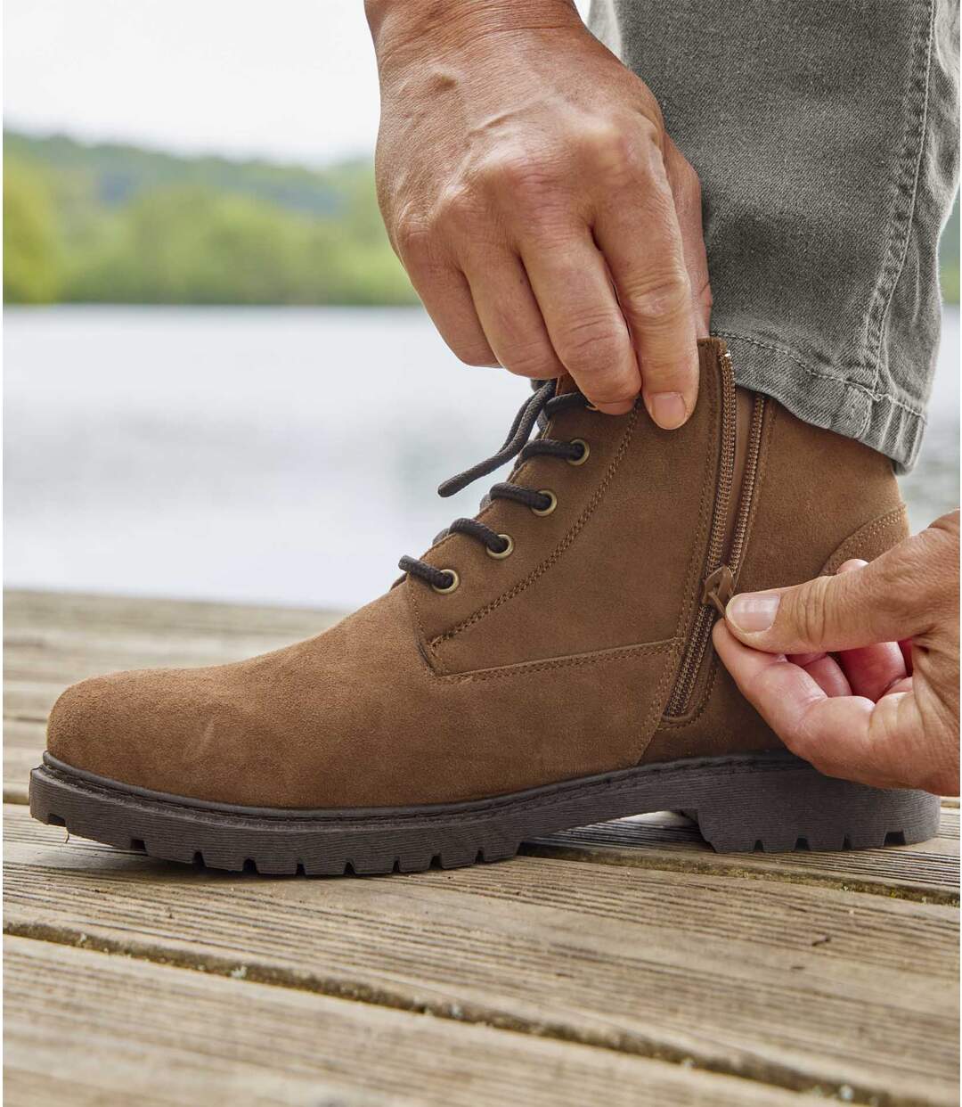 Chaussures Montantes Zippées