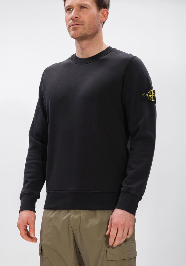 zwarte stone island sweater sweatshirt s0051