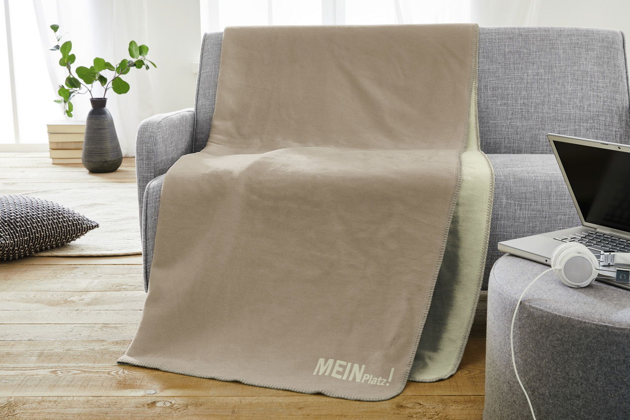 IBENA Jacquard Wohndecke MEIN PLATZ!